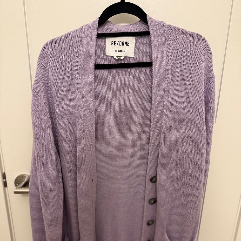 Redone lilac 90’s cardigan